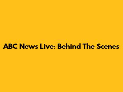 ABC News Live: Behind The Scenes