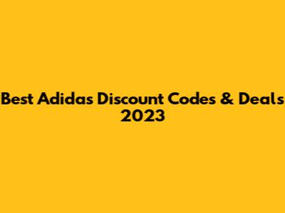 Best Adidas Discount Codes & Deals 2023