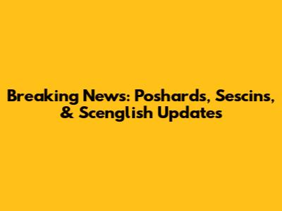 Breaking News: Poshards, Sescins, & Scenglish Updates
