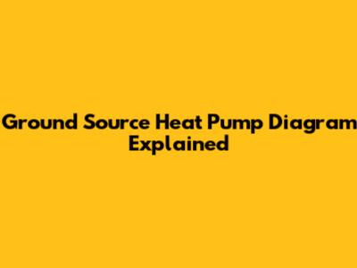 Ground Source Heat Pump Diagram Explained