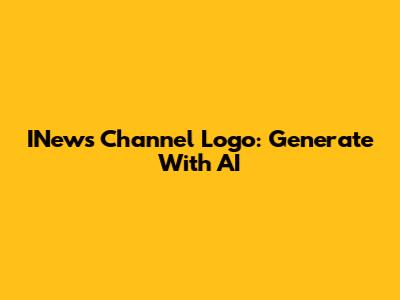 INews Channel Logo: Generate With AI
