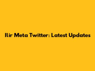 Ilir Meta Twitter: Latest Updates