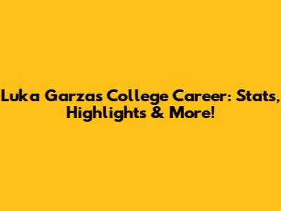 Luka Garza's College Career: Stats, Highlights & More!