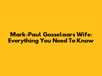 Mark-Paul Gosselaar's Wife: Everything You Need To Know