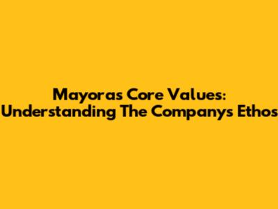 Mayora's Core Values: Understanding The Company's Ethos