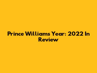 Prince William's Year: 2022 In Review