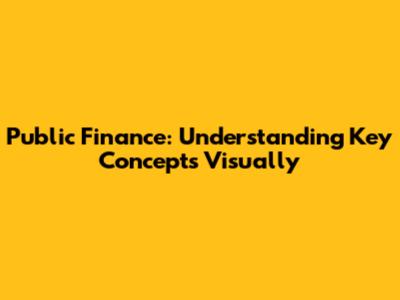 Public Finance: Understanding Key Concepts Visually