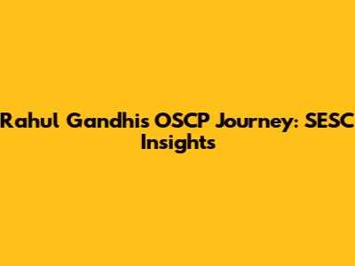 Rahul Gandhi's OSCP Journey: SESC Insights