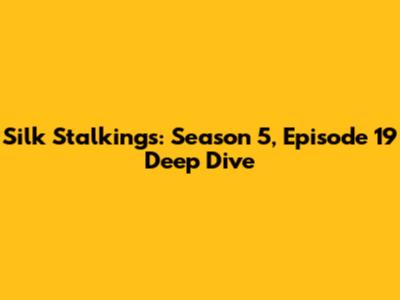 Silk Stalkings: Season 5, Episode 19 Deep Dive