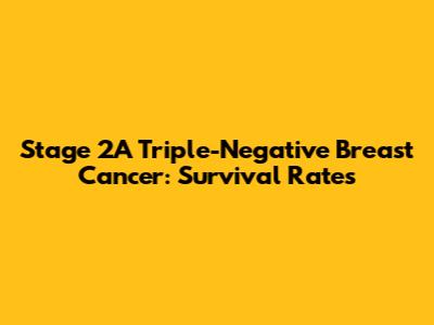 Stage 2A Triple-Negative Breast Cancer: Survival Rates