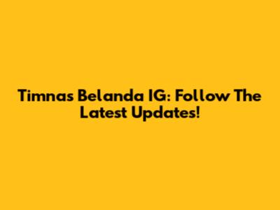 Timnas Belanda IG: Follow The Latest Updates!