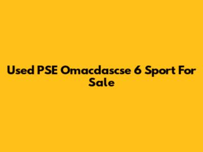 Used PSE Omacdascse 6 Sport For Sale