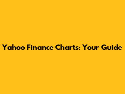 Yahoo Finance Charts: Your Guide